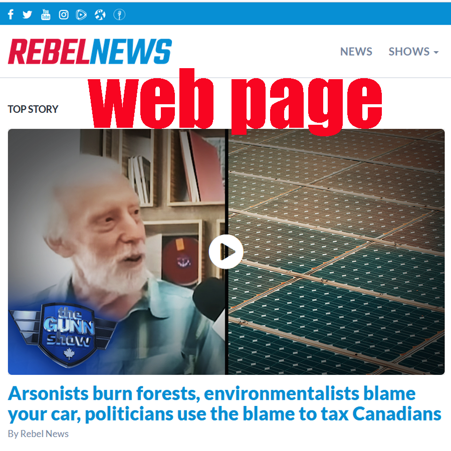 Rebel News Webpage