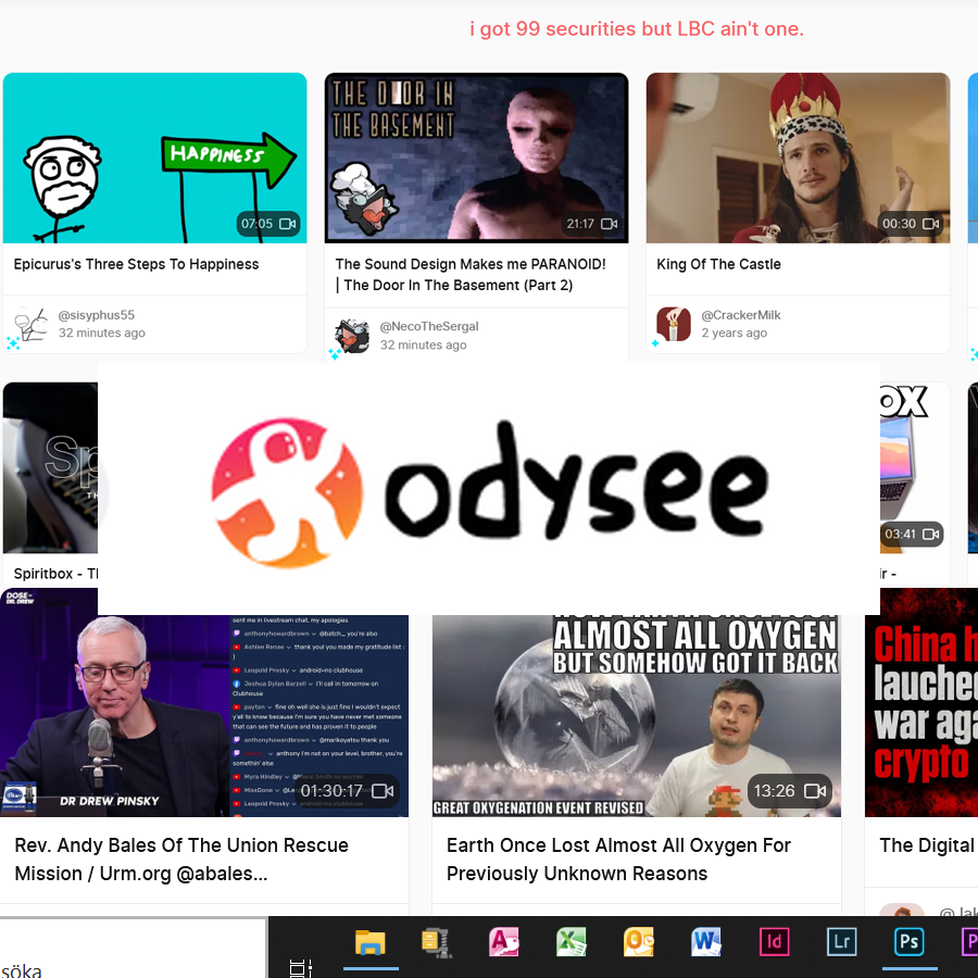 Odysee.com Youtube alternative