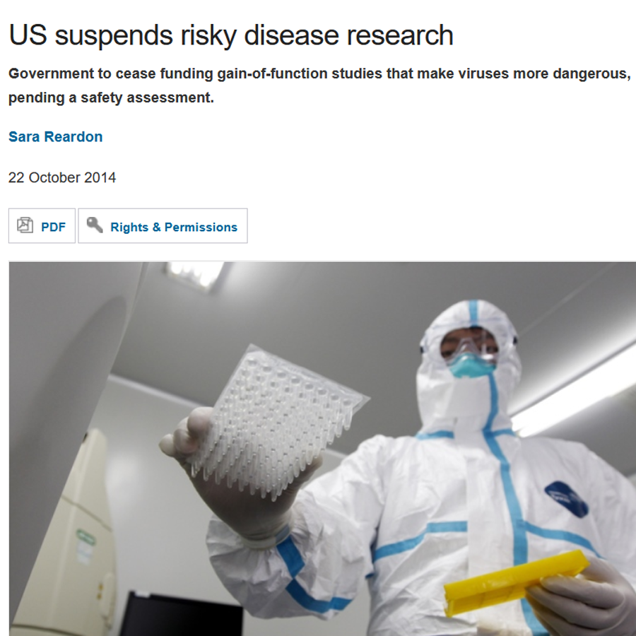 Usa Suspends risky covid research