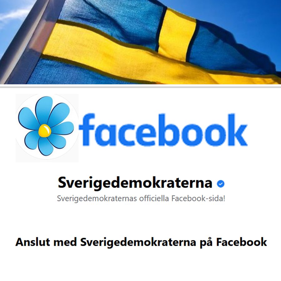 Sverigedemokraternas Facebooksida