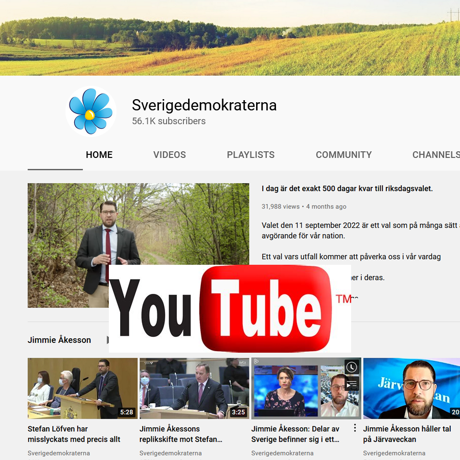 Sverigedemokraterna på Youtube